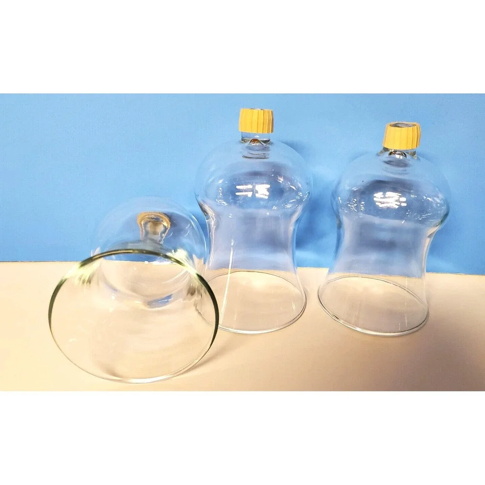 Votive Cups Peg Clear Glass Candle Home Interiors Homco W/ New Grippers QTY 3